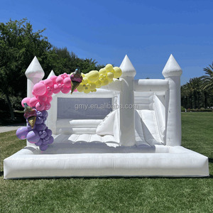 Castillo Inflable Blanco para Interiores y Exteriores, Tobogán, <span class=keywords><strong>Piscina</strong></span> <span class=keywords><strong>de</strong></span> Pelotas, Combo, Castillo Inflable, Área <span class=keywords><strong>de</strong></span> Juegos Inflable para Alquiler para Fiestas - Product Image 3