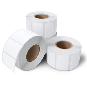 self-adhesive Thermal <b>Labels</b> blank <b>labels</b> <b>Waterproof</b> 500pcs Kiss Cut Sticker Rolls Writable for Packaging - Product Image 5