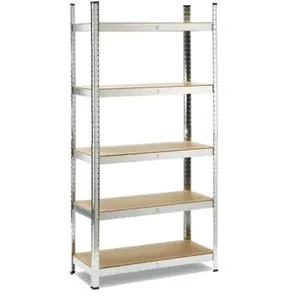 Libreria a 5 Ripiani in Metallo e MDF Garden Friend 180x40x90cm per Stoccaggio - Product Image 1