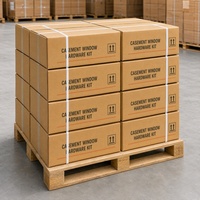Kit de quincaillerie sur mesure pour fenêtres à battants en aluminium, fourni par l'usine, dimensions et calibres variés pour villas et bâtiments commerciaux