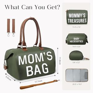 <span class=keywords><strong>Sac</strong></span> à langer grand format 6 pièces avec matelas à langer et 2 pochettes organisées, <span class=keywords><strong>sac</strong></span> de <span class=keywords><strong>maman</strong></span> pour l'hôpital - Product Image 3