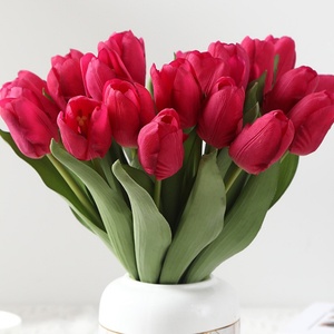 Fiore Artificiale Tulipano Delicato al Tatto per Paesaggistica, Banchetti, Matrimoni, Decorazioni Floreali di Alta Gamma Prodotte in Cina - Product Image 4