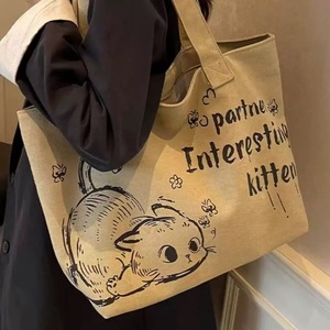 2025 New Canvas <b>Tote</b> Bag Large Capacity Casual Shoulder Bag for Women Shopping Handbag - Product Image 3