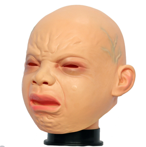 Masque de bébé pleurant amusant en caoutchouc souple, masque de costume en latex intégral pour adulte, masque de carnaval, masque de fête, nouveauté - Product Image 2
