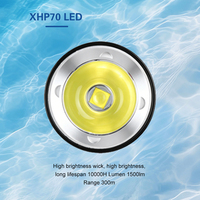 Lampe de plongée Asafee D700 IP68 étanche, 1500 lumens, LED XHP70 rechargeable, plongée sous-marine 30 m, torche de plongée