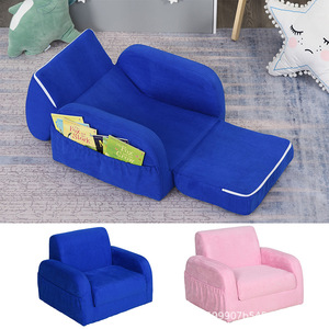 Giving Tree Kids Sofa <b>Folding</b> Chair With Handrails For 2 Year And Above Blue Color - Product Image 4