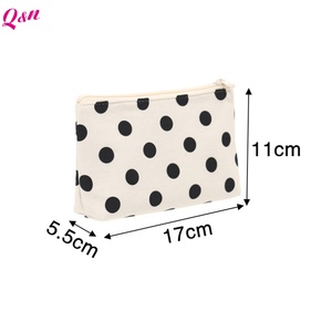 Sac cosmétique en tricot gaufré sac organisateur en cuir véritable sac cosmétique portable - Product Image 6