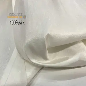 19mm 100% tessuto dupion di seta tessuto shantung di seta tessuto di seta dupioni per abito da sposa