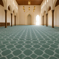 Tapis de prière marocain pour mosquée, en laine et nylon tufté, Saf Line, pour salle de prière, taille personnalisée