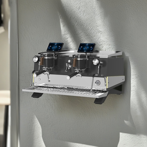 Machine à café expresso semi-automatique à double tête en acier inoxydable pour café-<span class=keywords><strong>restaurant</strong></span>, 3500W, garantie 1 an pour les entreprises - Product Image 3