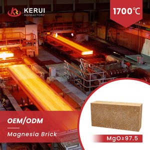 Ladrillos Refractarios de Magnesita a Precio de Fábrica, Ladrillo de Magnesia de Alta Pureza al 95% para Horno Rotatorio de Cemento - Product Image 2