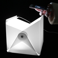 Tenda Pemotretan Lipat Portabel 25cm dan Set Kotak Lampu Isi yang Praktis, Aksesori Esensial untuk Fotografi di Studio Foto