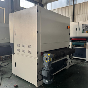 Máquina cepilladora y lijadora de banda ancha automática para madera, con banda abrasiva de diferentes granos, la más vendida en Europa - Product Image 5