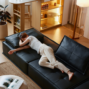 Factory Direct European and American Fabric <strong>Sofa</strong> Balcony <strong>Bedroom</strong> Technology Cloth <strong>Small</strong> Family <strong>Sofa</strong> Bed Lazy Modular Block <strong>Sofa</strong> - Product Image 3