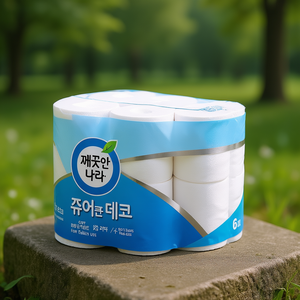 Papier toilette Clean Country Pure Deco 27m x 6 rouleaux, doux et délicat pour un usage quotidien - Product Image 3