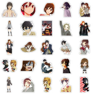 50 pièces/sac autocollants en vinyle imperméables pour les Fans d'Anime <span class=keywords><strong>Horimiya</strong></span> pour ordinateur portable décoration de planche à roulettes - Product Image 3