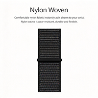 Bracelet en nylon avec fermeture auto-agrippante pour le sport et le quotidien, vente en gros, compatible avec Samsung Galaxy Watch 5 6 7