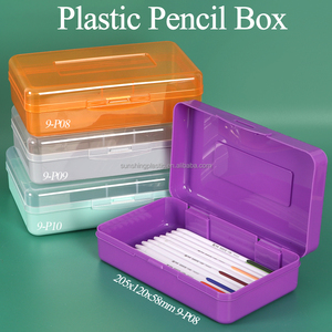 Étui rigide en plastique SUNSHING pour crayons d'école, organiseur de crayons et de feutres, grande boîte à stylos, conteneur transparent pour pinceaux d'art - Product Image 1