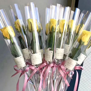 <span class=keywords><strong>Film</strong></span> d'emballage transparent pour friandises de Noël personnalisé, irisé, OPP, BOPP, blanc, Healifty, rouleaux, fleurs pour anniversaire - Product Image 4