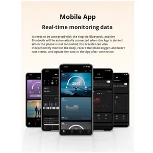 Умный браслет с ультранизким энергопотреблением, измерением частоты сердечных сокращений, уровня кислорода в крови, давления, активности, сна, ВСР и менструального цикла для женщин - Product Image 4
