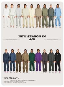 Pantalon de Jogging Homme Grande Taille, Luxe Personnalisé, Couleur Unie, Tissu Épais 345g, Coupe Droite, Lourd, Hip Hop Baggy, Vente en Gros - Product Image 5