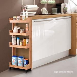 Bamboo Multifunctional Storage <b>Shelf</b> 4 Layers 60X70cm Freestanding Bathroom <b>Bedroom</b> Kitchen Use Durable - Product Image 5