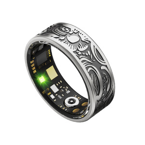 Anillo Inteligente de Estilo Retro 2026, Monitor de Frecuencia Cardíaca y SpO2, Podómetro, Bluetooth, Funciones Personalizables para Deportes y Uso Diario - Product Image 2
