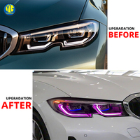 YU GUANG para BMW Serie 3 330i 340i G20, Faro Delantero 2019-2022, Actualización de Luz Delantera AFS LED RGB Láser con Módulo RGB