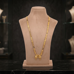 Joyería de Moda al por Mayor, Collares Mangalsutra Chapados en Oro de 24K, Joyería para la Temporada de Bodas, Mangalsutra Tradicional de Oro con Colgante - Product Image 3