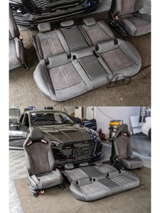 Sièges baquet de course YLD universels inclinables noirs, style nouveau design, pour côté gauche et droit, sièges de voiture modifiés - Product Image 4