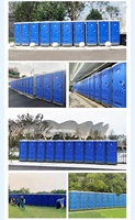 Système de toilettes portables en PEHD écologique et durable avec réservoir d'eau pour zones minières extérieures, chantiers, installations d'urgence et parcs