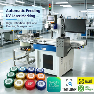 Machine de marquage laser UV entièrement automatique pour bouchons avec inspection et rejet par vision pour codes QR/dates/logos anti-contrefaçon - Product Image 4