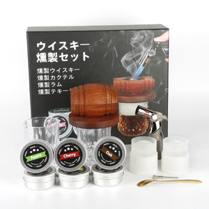 Kit de fumeur de whisky en bois avec moules à boules de glace 6 saveurs Copeaux de bois Torche de fumeur de whisky et coffret cadeau pour homme - Product Image 1