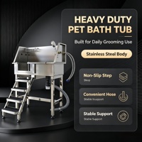 LIZE PET Baignoire de toilettage professionnelle de luxe portable pour chats, écologique et multifonctionnelle