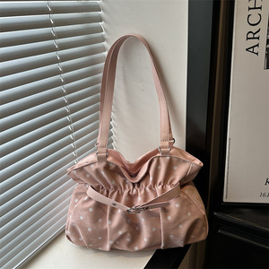 Bolso de Hombro con Diseño de Puntos y Volantes para Mujer, Bolso de Mano con Hebilla de Perlas y Encaje para Uso Diario, Venta al Por Mayor - Product Image 5