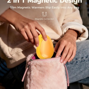 Magnetic Two-in-One Hand Warmer Rechargeable USB 4000mAh Battery Tip-Over Protection Adjustable Thermostat Overheat Household - Product Image 3