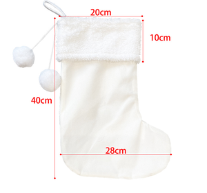 Sublimazione in bianco decorazione <span class=keywords><strong>di</strong></span> <span class=keywords><strong>natale</strong></span> calzini camino appesa ornamento <span class=keywords><strong>albero</strong></span> <span class=keywords><strong>di</strong></span> <span class=keywords><strong>Natale</strong></span> decorazione per Custom Santa regalo sacchetto <span class=keywords><strong>di</strong></span> caramelle - Product Image 4