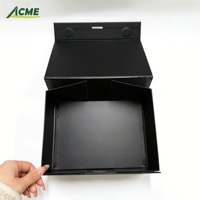 Boîte cadeau pliante en papier avec impression personnalisée en gros, matériaux recyclés, impression UV, fermeture magnétique
