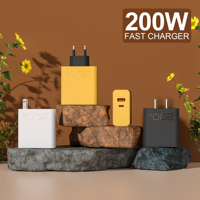 Chargeur mural GaN multi-ports avec logo personnalisé, chargeur rapide avec ports A+C, adaptateur de prise EU/US pour iPhone Samsung