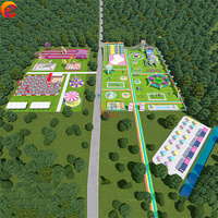 Conception et construction de parcs à thème non alimentés Le parc d'attractions s'amuse Équipement de terrain de jeu parent-enfant sans électricité