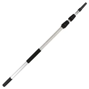 Strong aluminum 6 meters telescopic pole for cleaning gutters telescoping pole attachments with American thread