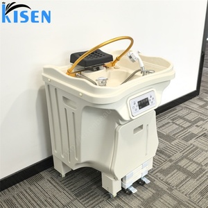 อ่างสระผมเคลื่อนที่ KISEN ปรับระดับความสูงได้ อ่างสระผมแบบพกพา ถังเก็บน้ำ 60 ลิตร อ่างสระผมแบบพกพา ดูแลสุขภาพหนังศีรษะ - Product Image 5