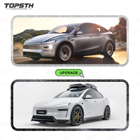 Nouveau Kit Carrosserie PP Topsth pour Tesla Model Y Juniper 2025+ : Lame Avant, Jupes Latérales, Diffuseur Arrière, Garnitures Extérieures Style YOFER
