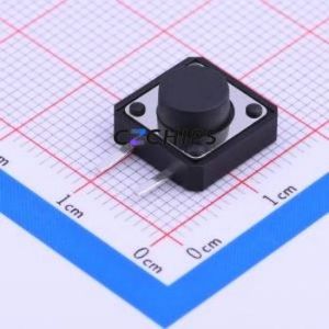 TSA122G60-250 Tactile Switch Through hole Component (THT) Switch Single Pole Single Throw Round Button 2.5N Through Hole - Product Image 1
