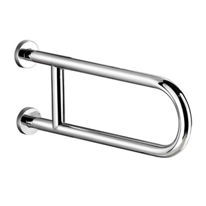 Barra de apoyo para baño H, de acero inoxidable 304, plegable, antideslizante, barra de seguridad para personas mayores y discapacitadas - Product Image 2