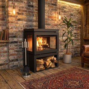 Chimenea Independiente <span class=keywords><strong>de</strong></span> Interior <span class=keywords><strong>de</strong></span> Estilo Moderno y Económico, Diseño Ecológico, <span class=keywords><strong>de</strong></span> Alta Eficiencia y sin Humo, para Dormitorios - Product Image 1