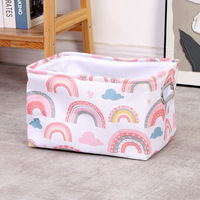 Motifs d'impression bébé panier cadeau panier vide mignon jouet bac de rangement organisateur boîte rectangulaire chambre décor pour la maison livres