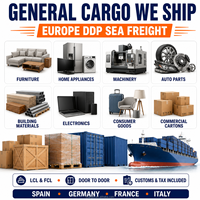 Envío DDP a Alemania, Francia, España, Italia, Agente de Carga de China a Europa, Transporte Marítimo Puerta a Puerta