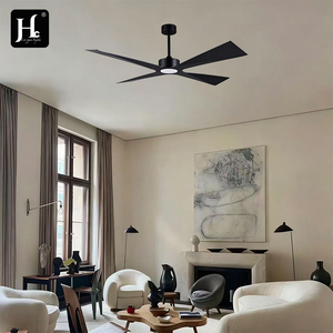 64 inch plastic blade high airflow black dimmable LED <b>ceiling</b> fan with LED <b>lights</b> - Product Image 6