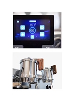 EM-100 maison meilleure qualité haricot à tasse Intalian 9Bar rotatif Double groupes Smart Commercial semi-automatique Machine à café expresso